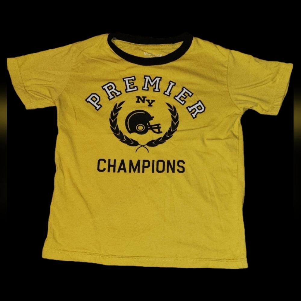 Montage  Yellow and Black Short Sleeve Tee Size 7